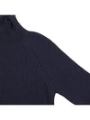 Logo Rib Turtleneck Navy - AMI - BALAAN 5