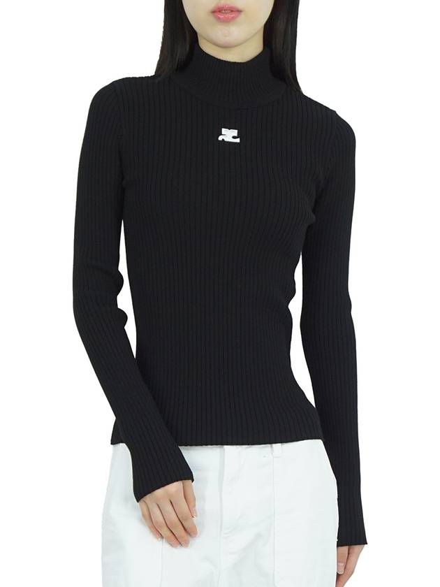 Reedition Turtle Neck Black - COURREGES - BALAAN 2