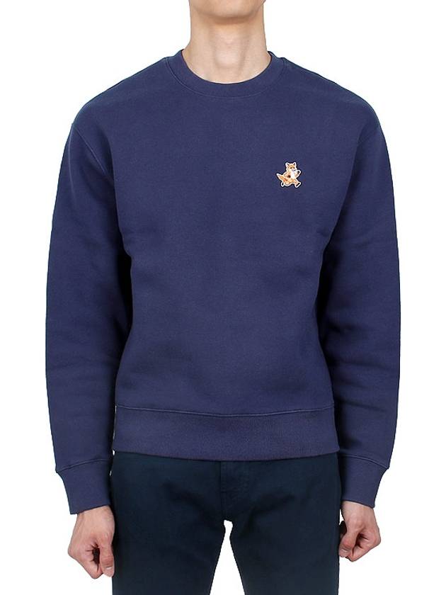 Fox Cotton Sweatshirt Navy - MAISON KITSUNE - BALAAN 2