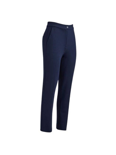 Double Knit Cigarette High Rise Stretch Straight Pants Navy - G/FORE - BALAAN 1