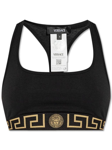 Versace Cotton Bra, Women's, Black - VERSACE - BALAAN 1