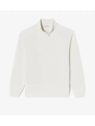 Men's Sweater Like Half Zip Up Sweatshirt Cream - LACOSTE - BALAAN 2