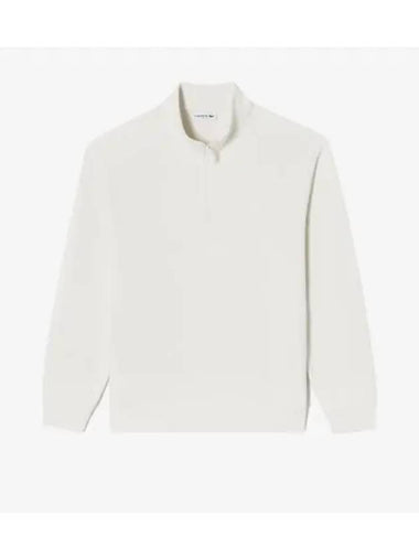 Men s sweater like half zip sweatshirt cream - LACOSTE - BALAAN 1