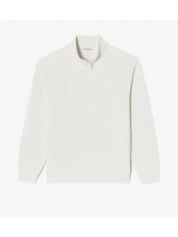 Men s sweater like half zip sweatshirt cream - LACOSTE - BALAAN 1