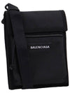 Explorer Small Strap Nylon Cross Bag Black - BALENCIAGA - BALAAN 4