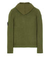 Waffen Patch Fleece Zip Up Hoodie Green - STONE ISLAND - BALAAN 3