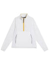 Cash Half Zip Track Long Sleeve T-Shirt White - J.LINDEBERG - BALAAN 2