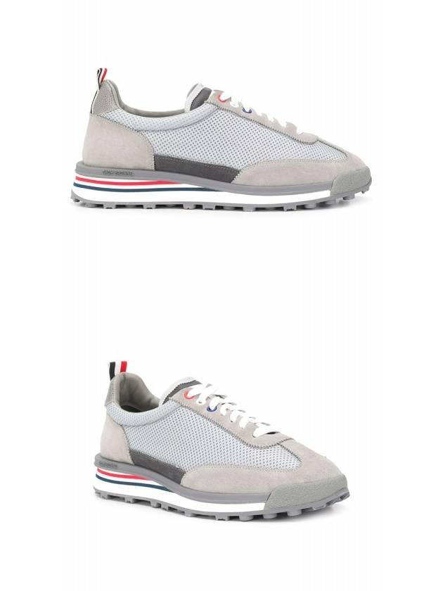 Men's Nylon Tech Runner Low Top Sneakers Grey - THOM BROWNE - BALAAN 5