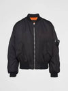 Re Nylon Bomber Jacket Black - PRADA - BALAAN 2