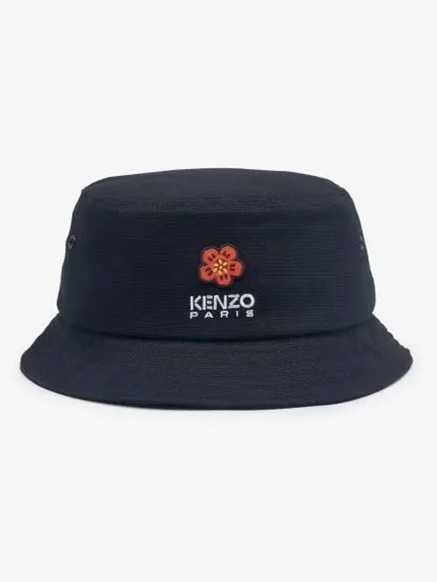 Flower Logo Bucket Hat Black - KENZO - BALAAN 2