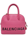 Women s 518873 Pink Leather Bill Top Tote Bag Strap - BALENCIAGA - BALAAN 3