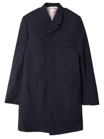 Diagonal Stripe Plain Weaving Chesterfield Overcoat Men s Coat - THOM BROWNE - BALAAN 1