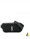 Cassandre Classic Canvas Leather Belt Bag Black - SAINT LAURENT - BALAAN 2