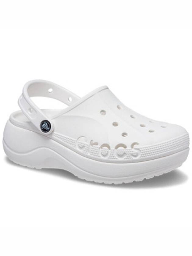 Baya Clog Platform Sandals White - CROCS - BALAAN 1