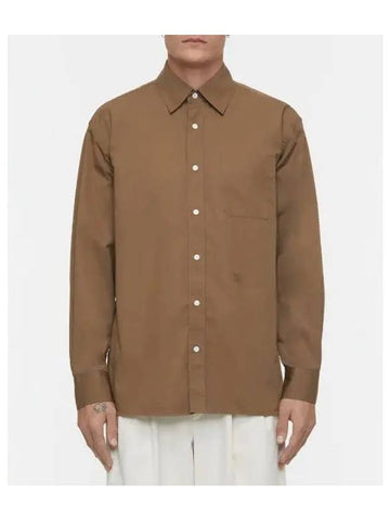 M long sleeve shirt teak wood LONGSLEEVE - CLOSED - BALAAN 1