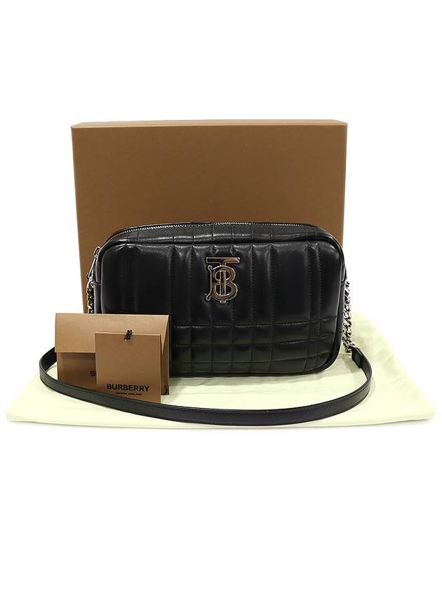 80648551 Black Quilted Smooth Lambskin Silver Small Lola Camera Cross Bag - BURBERRY - BALAAN 2