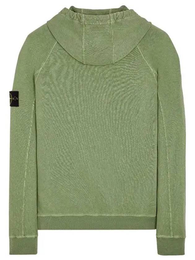 Men's Waffen Patch OLD Treatment Cotton Hoodie Sage Green - STONE ISLAND - BALAAN 3