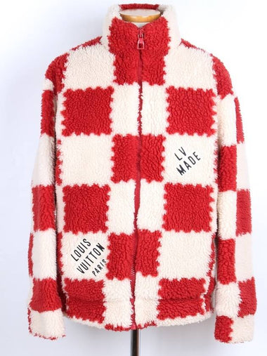 Nigo Damier Fleece Red M - LOUIS VUITTON - BALAAN 1