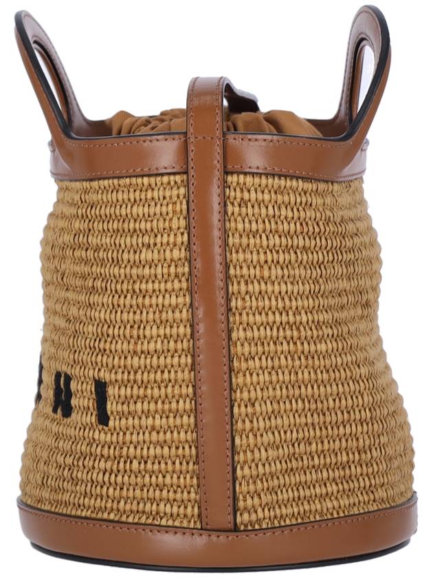 Tropicalia Small Bucket Bag Brown - MARNI - BALAAN 6