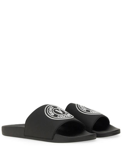 SLIDE SANDAL WITH LOGO - VERSACE - BALAAN 2