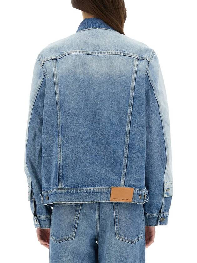 Stella McCartney Denim Jacket With Contrasting Panel - STELLA MCCARTNEY - BALAAN 3