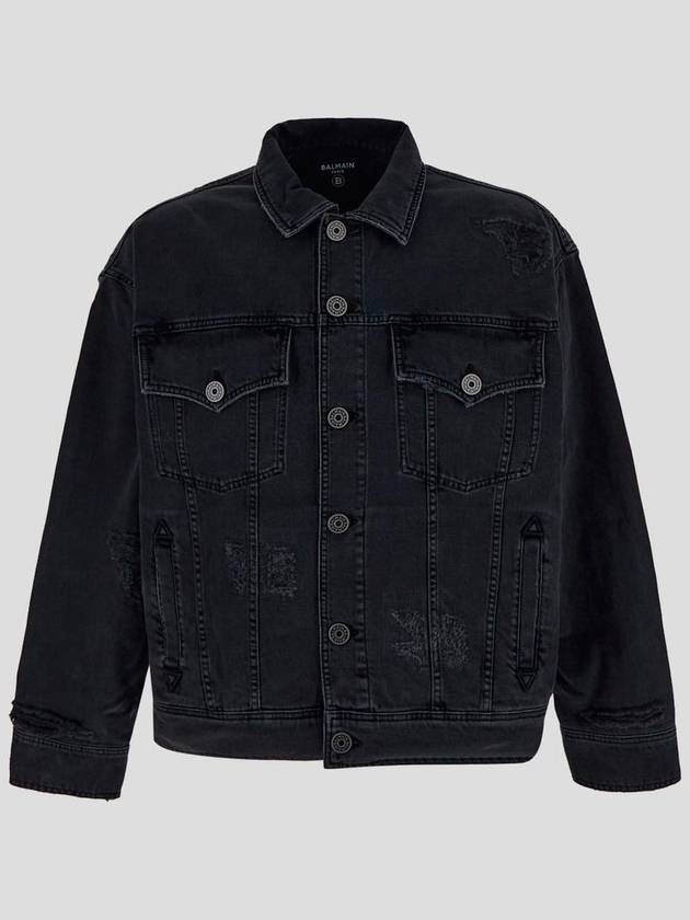 Balmain Black Cotton Jacket - BALMAIN - BALAAN 1