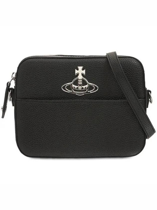 JOHANNA Silver of leather camera shoulder bag - VIVIENNE WESTWOOD - BALAAN 1