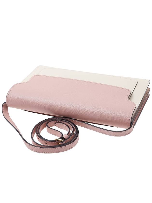 Color Block Saffiano Trunk Cross Bag Pink - MARNI - BALAAN 5