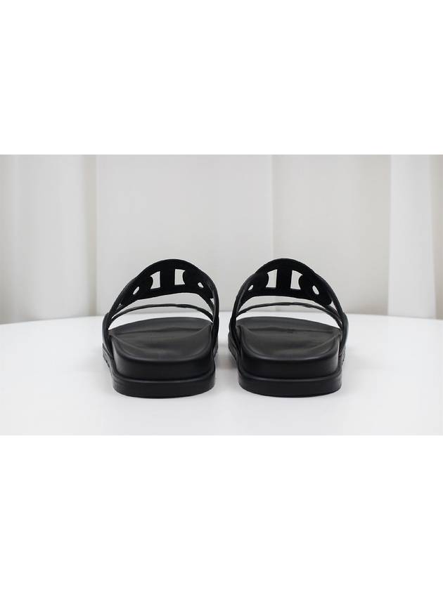 Extra Women s Sandals Slippers Noir Black 38 5 Size H222302Z - HERMES - BALAAN 4