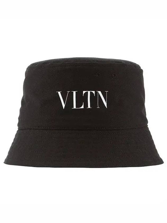 VLTN Print Bucket Hat Black - VALENTINO - BALAAN 2