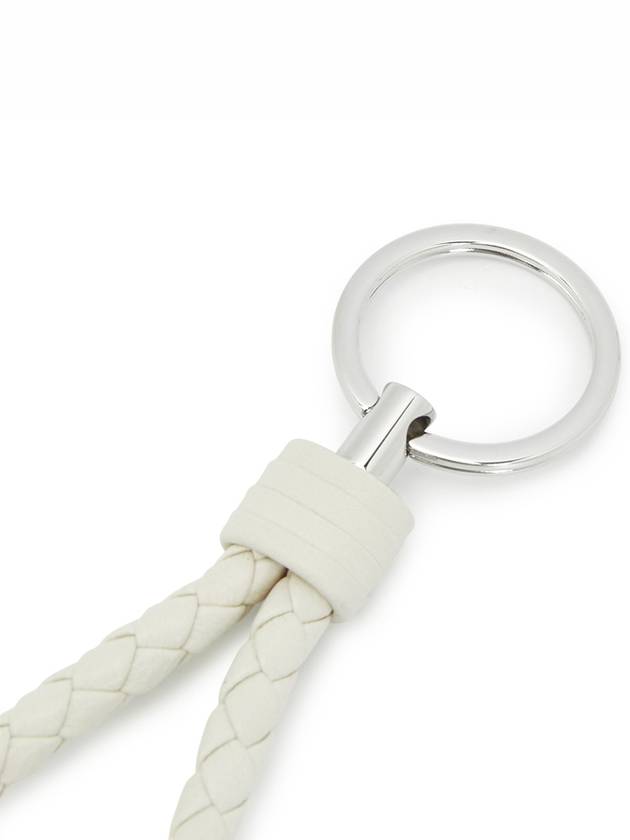 Intrecciato Leather Key Holder Cream - BOTTEGA VENETA - BALAAN 6