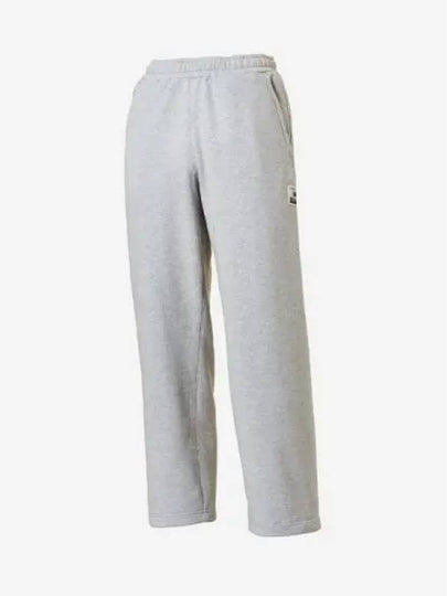 Uni NBSC Fleece Wide Pants AC Melange Gray - NEW BALANCE - BALAAN 1