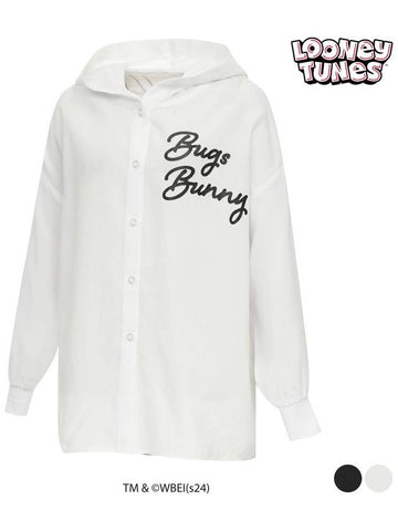 Bugs Bunny Linen Hooded Long Sleeve Southern Shirt SO1LSH016 - SPARKS - BALAAN 1