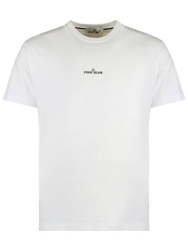 Stamp One Print Short Sleeve T-Shirt White - STONE ISLAND - BALAAN 2