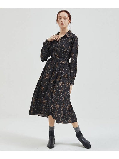 Diane Half Shirt Long Dress Black - MANAVIS7 - BALAAN 2