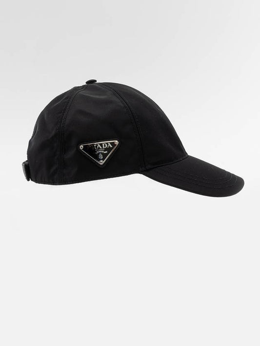 triangle logo re-nylon ball cap black - PRADA - BALAAN 2