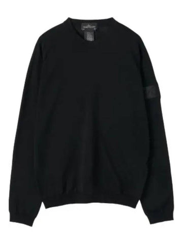 wappen patch knit black - STONE ISLAND - BALAAN 1