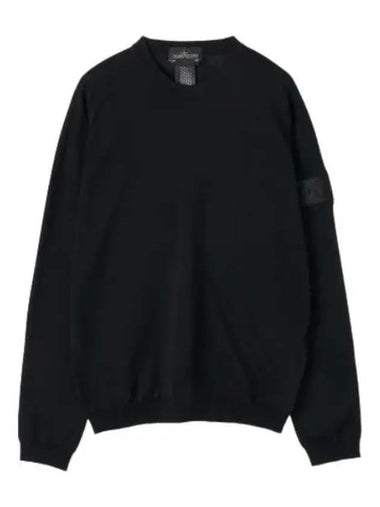 Wappen Patch Knit Black - STONE ISLAND - BALAAN 1