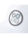 Circle GS Stretch Twill Golf Ball Cap White - G/FORE - BALAAN 7