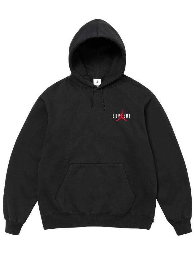 Jordan logo print hoodie black - SUPREME - BALAAN 2