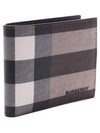 Check Half Wallet Dark Birch Brown - BURBERRY - BALAAN 4