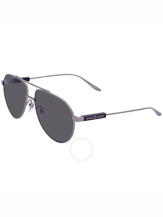 Eyewear Logo Aviator Sunglasses Silver - GUCCI - BALAAN 4