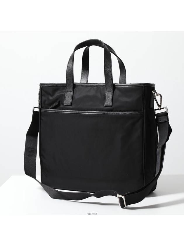 Re-Nylon Saffiano Tote Bag Black - PRADA - BALAAN 9