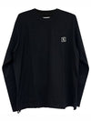 Cotton Back Logo Long Sleeve T-Shirt Black - WOOYOUNGMI - BALAAN 2