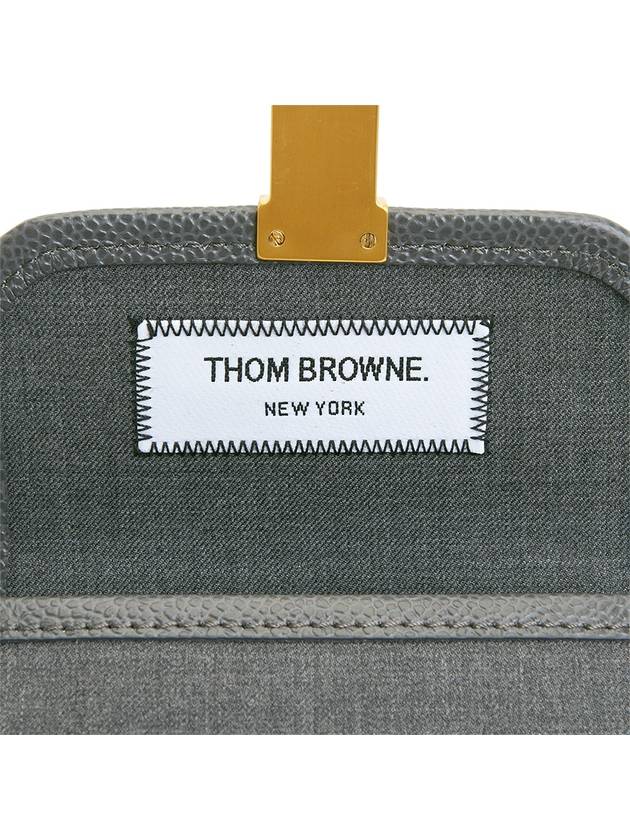 Super 120 Twill Phone Holder Cross Bag Medium Grey - THOM BROWNE - BALAAN 9