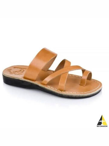 SANDALS NO 8 The Good Shepherd Tan - JERUSALEM - BALAAN 1