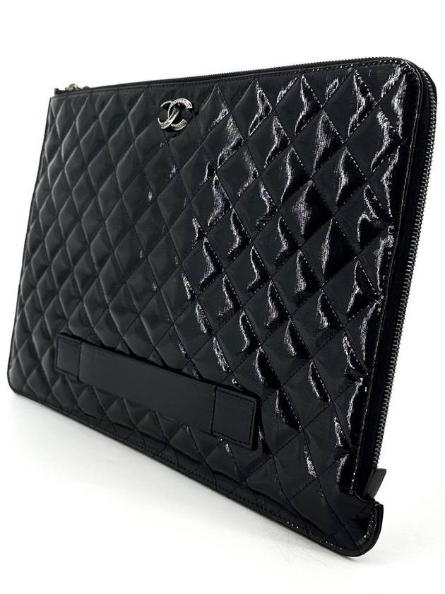 patent clutch large - CHANEL - BALAAN 4