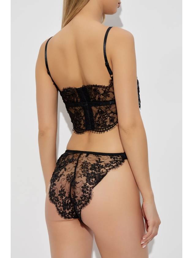 Lace Lingerie Sleeveless Top Black - DOLCE&GABBANA - BALAAN 4