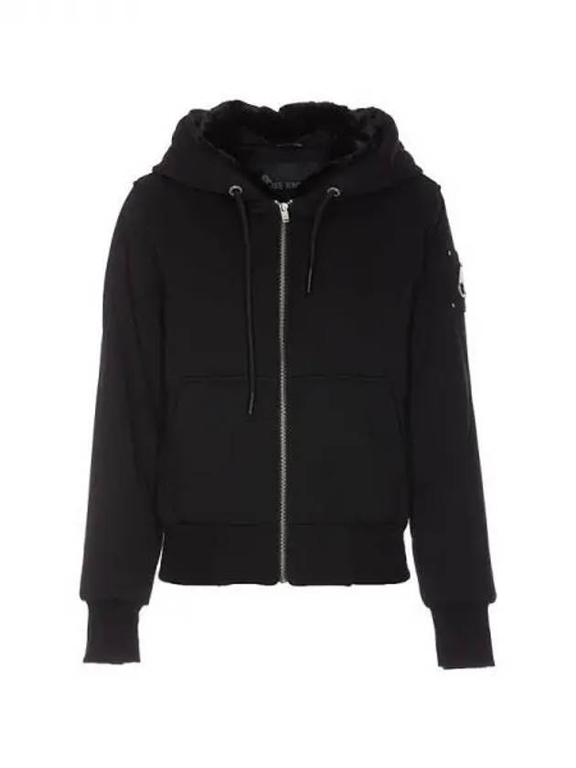 Classic Bunny Zip Up Hoodie Black - MOOSE KNUCKLES - BALAAN 2