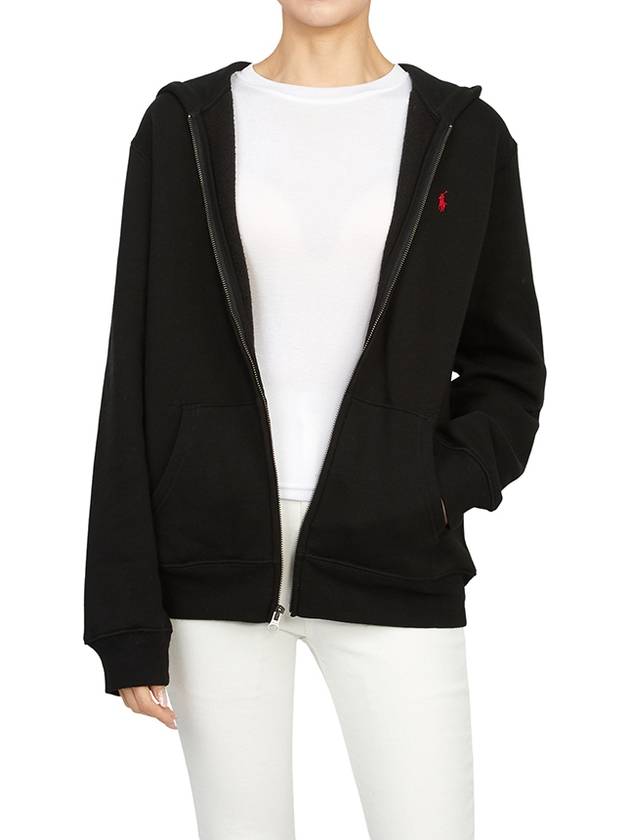 Kids Logo Knit Hooded Zip-Up Jacket Black - POLO RALPH LAUREN - BALAAN 7